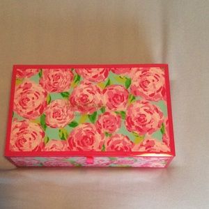 Lilly Pulitzer Large Glass Storage Box