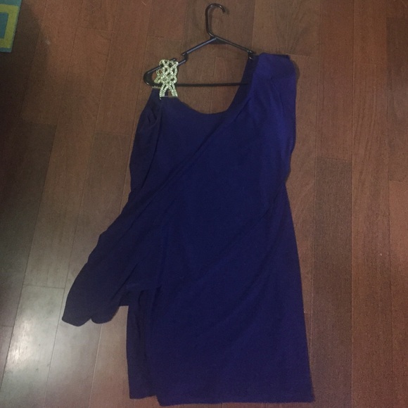 Betsy & Adam navy blue dress