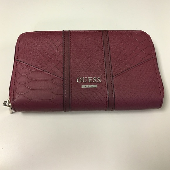 GUESS double zip wallet