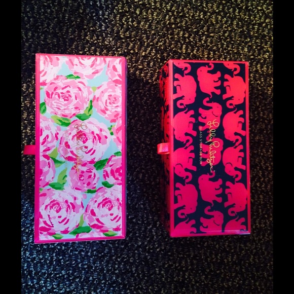 Small Lilly Pulitzer Glass Storage Box