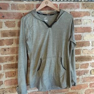 Grey Nike running hoodie
