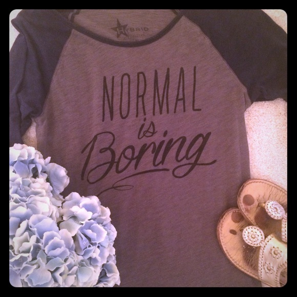 Normal is Boring ✨ XL baseball tee comfy material - Picture 1 of 4