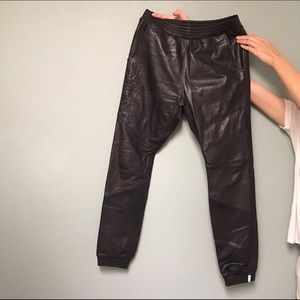 One Teaspoon leather trackies size 26 One Teaspoon leather trackies size 26