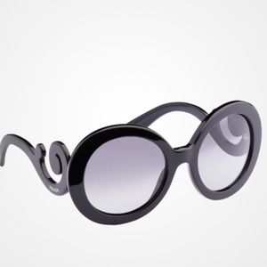 PRADA "Minimal Baroque" Sunglasses black/brown