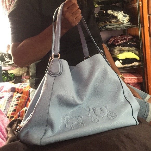 Coach EDIE bag baby blue