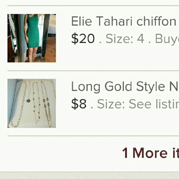 Reserved Bundle Tahari dress and necklaces
