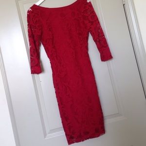 Red Lace Dress size Small