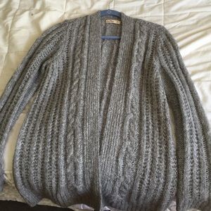Knitted Gray Hollister Cardigan