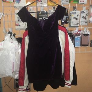 Suede mini dress