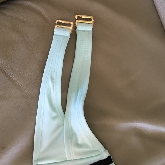 👙NWT Super cute push up Mint green bikini top👙 - Picture 2 of 4