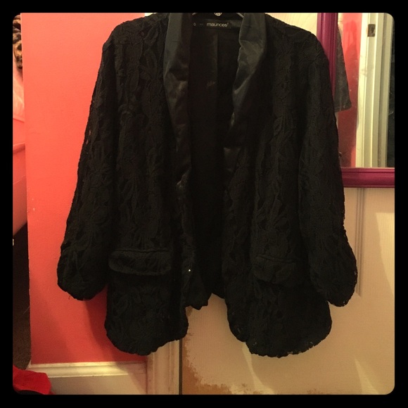 Black lace jacket!