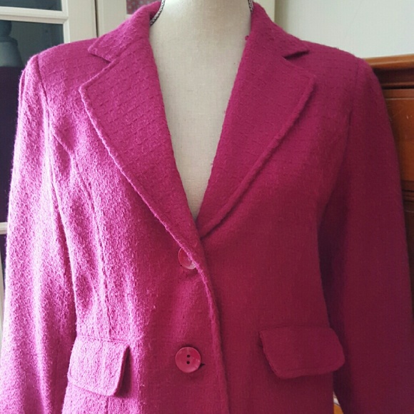 Appleseed Jackets & Blazers - Fuchsia Waist Length Jacket