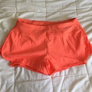Coral Nike Running Shorts