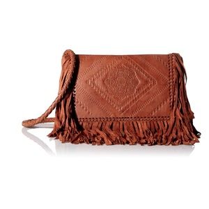 BCBG Fringe Cross Body Bag
