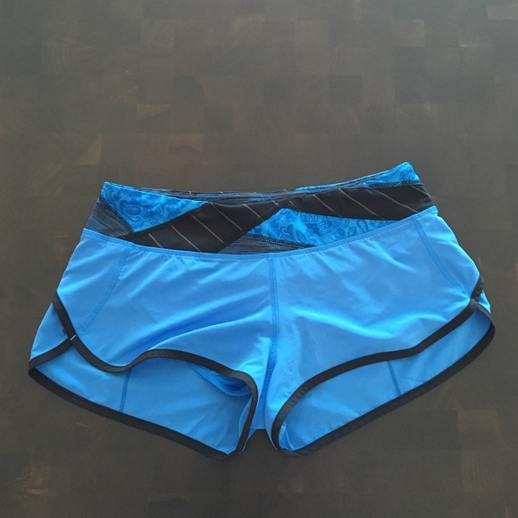 Blue & Black Women's Lululemon Shorts