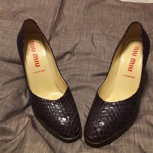 👠 MIU MIU Fish Scale Pumps 39 (9) 👠