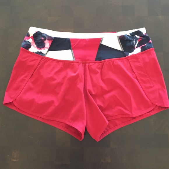 Burgundy Women's Lululemon Shorts