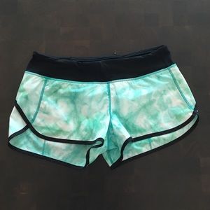 Green & Black Women's Lululemon Shorts