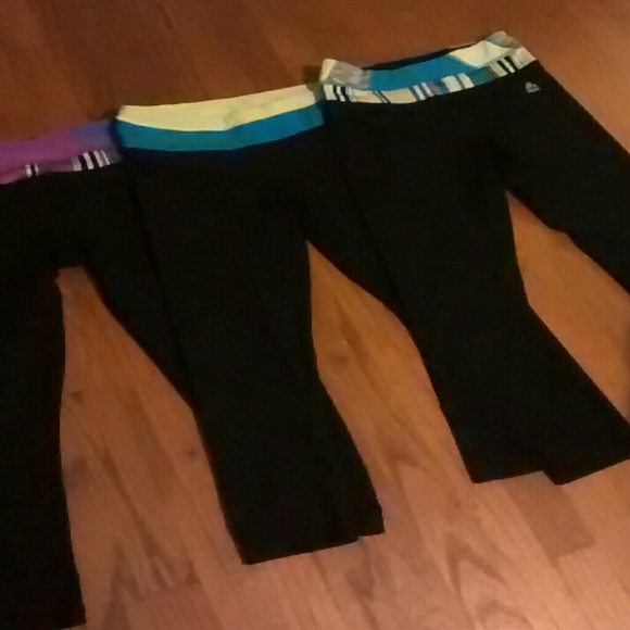 3 pairs RBX capri leggings, excellent condition!
