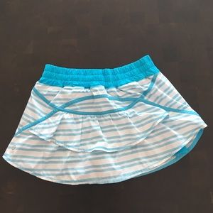 Blue & White Striped Women's Lululemon Skort