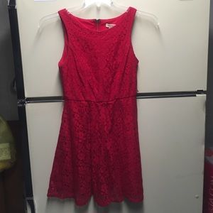 **Red lace dress**