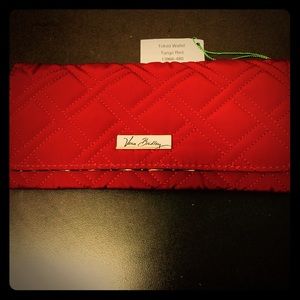 Vera Bradley Red Trifold Wallet