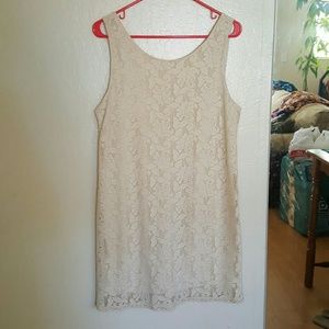 Cream Lace Dress