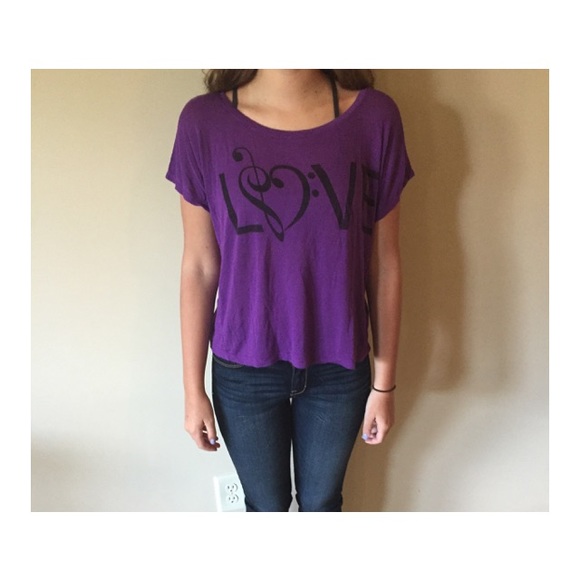 Purple "Love" tee