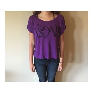 Purple "Love" tee