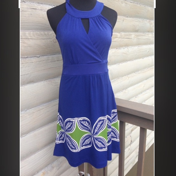 Banana Republic semi halter dress