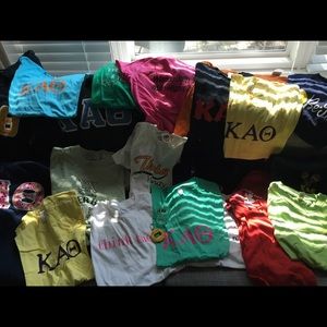 Kappa alpha theta sorority tshirt & sweatshirt lot