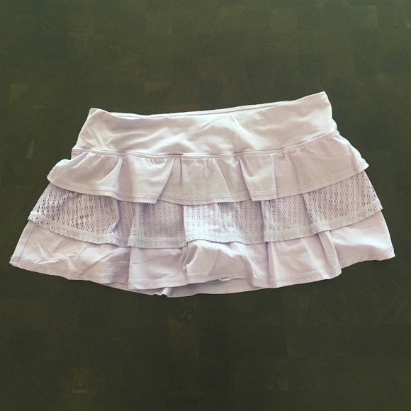 Light Purple Ruffled Women's Lululemon Skort