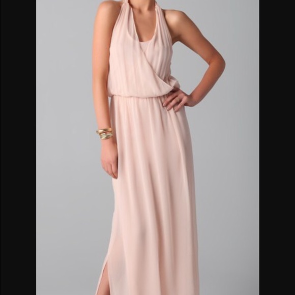 Alice and Olivia Halter Maxi Dress
