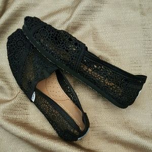 Toms Blk Crochet