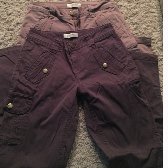 Both pair of Women's cargo style pants NEVER WORN