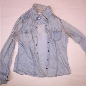 denim button down shirt