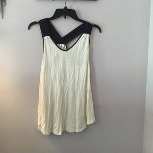 Brand new! Cream and blue tank top