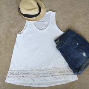 Loft crochet tank