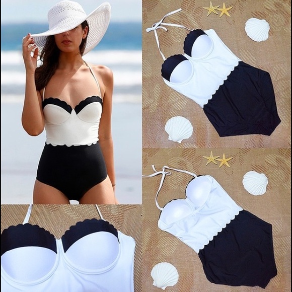 👙HP 12/17👙NIP Colorblock One Piece - Picture 3 of 4