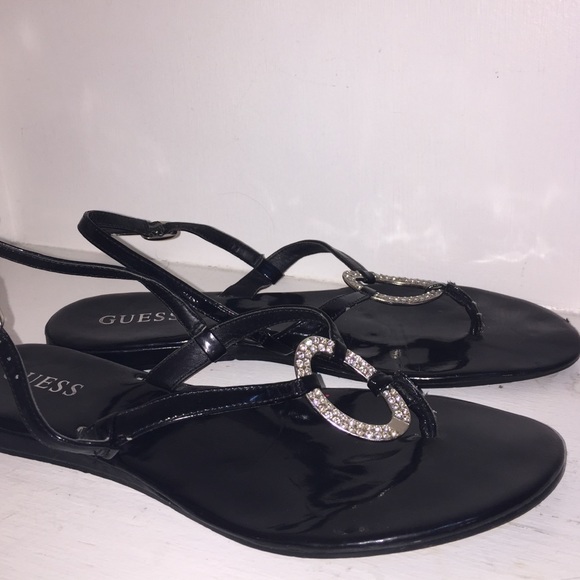 Black Guess Sandals