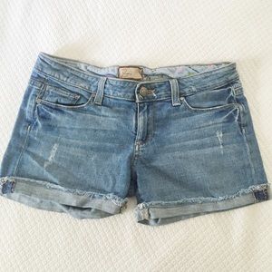 Paige Premium Denim Mid-Rise Jean Shorts