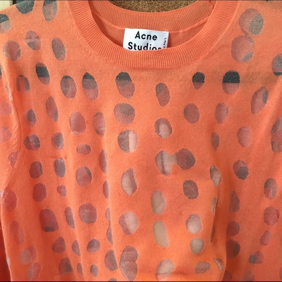 Acne Studios polka dot sheer knit top - Picture 3 of 4