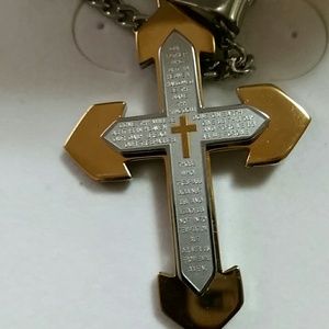 Cross chain pendant can be for a male