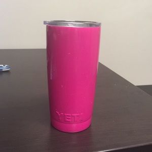 Hot Pink dipped yeti cup
