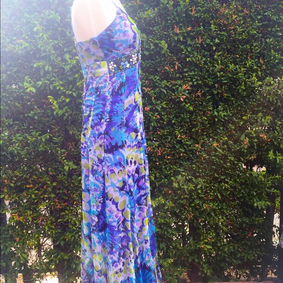 SILK FLORAL PRINT DRESS - Picture 2 of 4