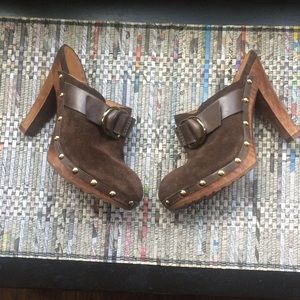 Michael Kors Suede Clogs