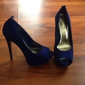 Blue wild pair heels