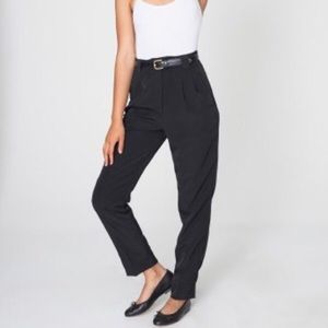 American Apparel high-waist pleated pants