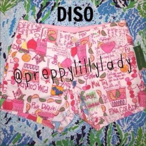 DISO Lilly Pulitzer Drinks Shorts Size 4