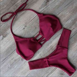 Wine colored bikini
